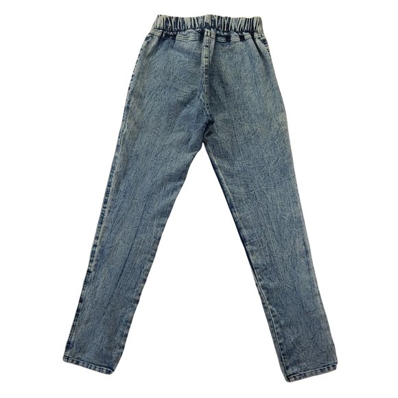 Love Culture Acid Wash Elastic High Waist Straight - Picture 2 of 8